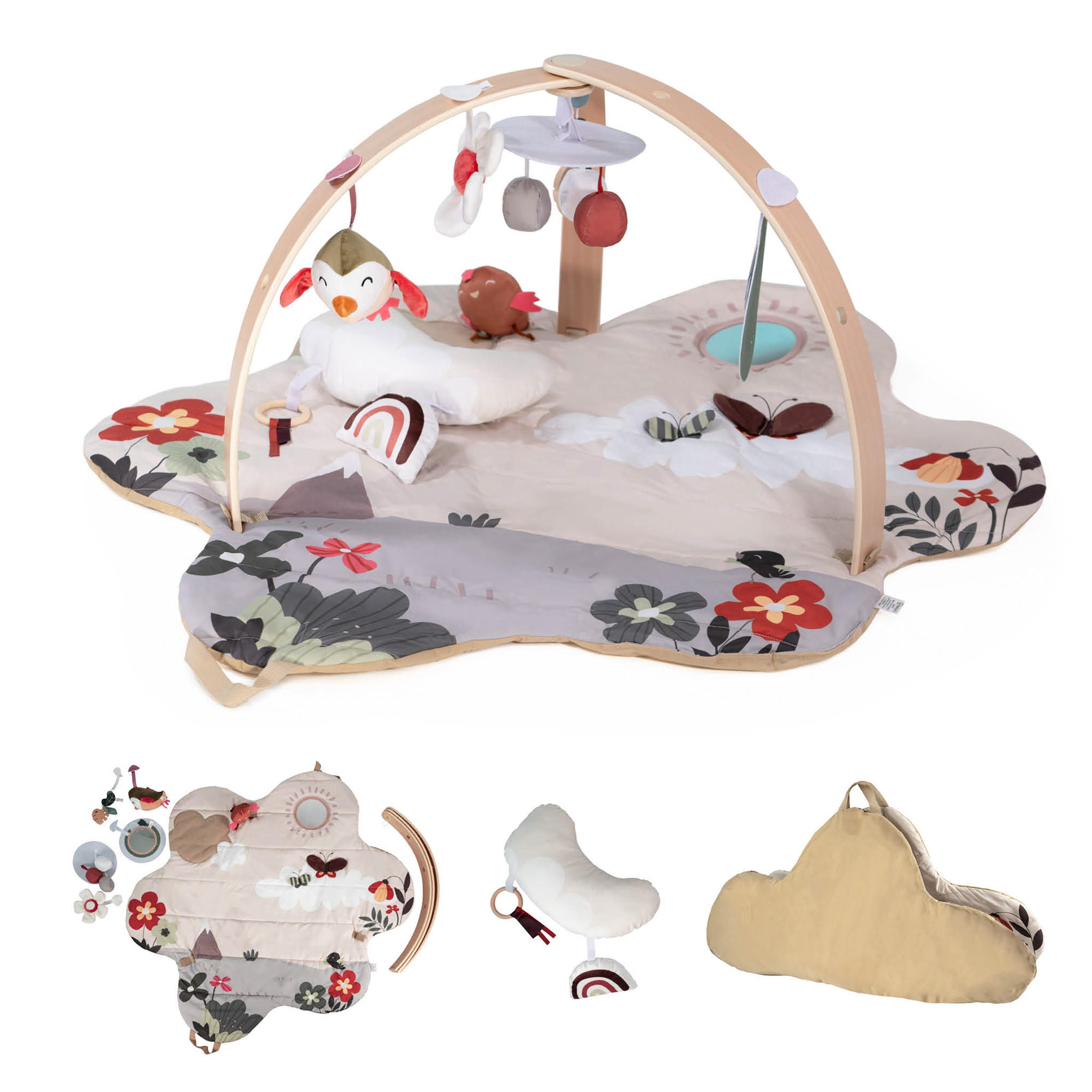SPIELBOGEN Bianca Flower - Multicolor, Holz (57/90cm) - BabyGo