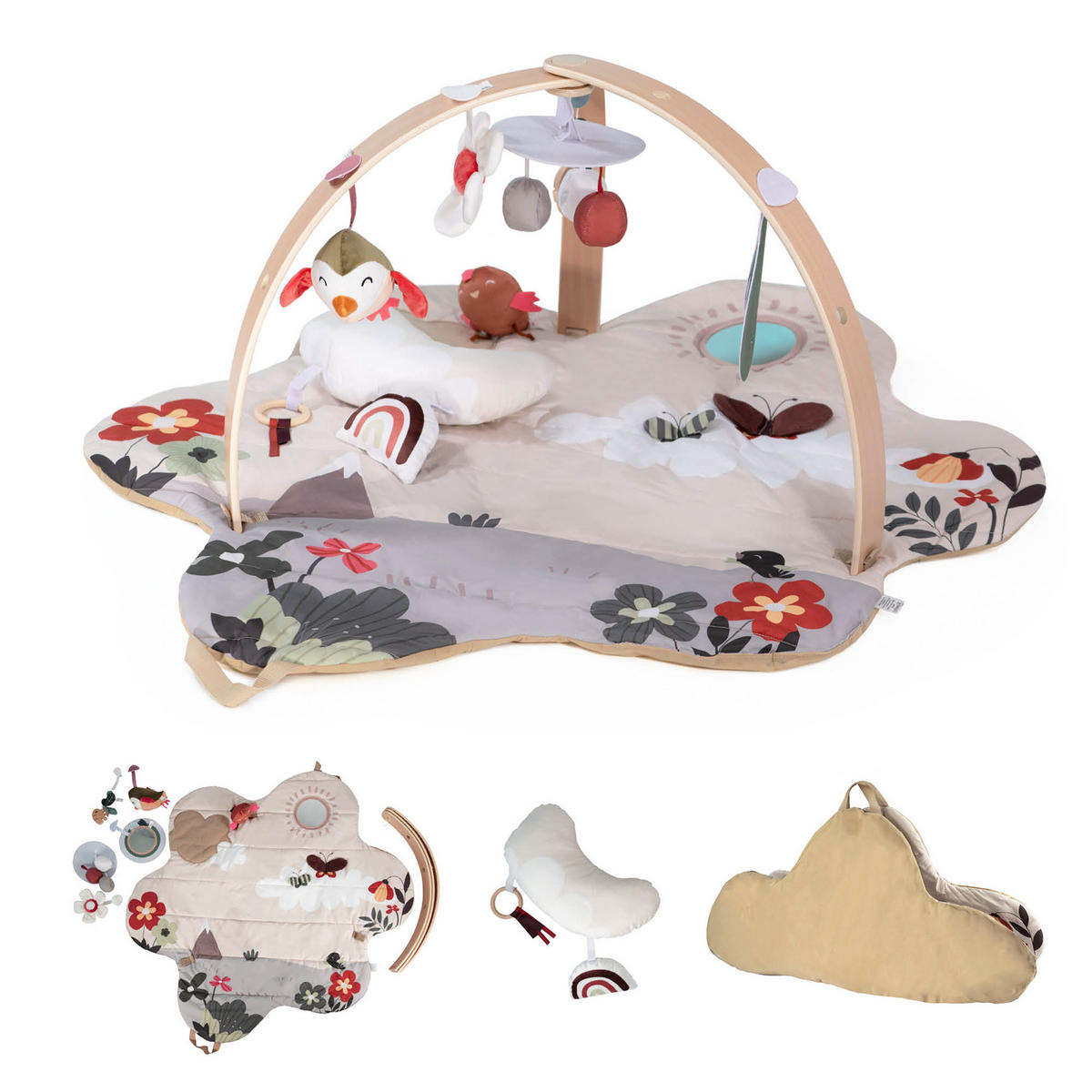 SPIELBOGEN Bianca Flower - Multicolor, Holz (57/90cm) - BabyGo