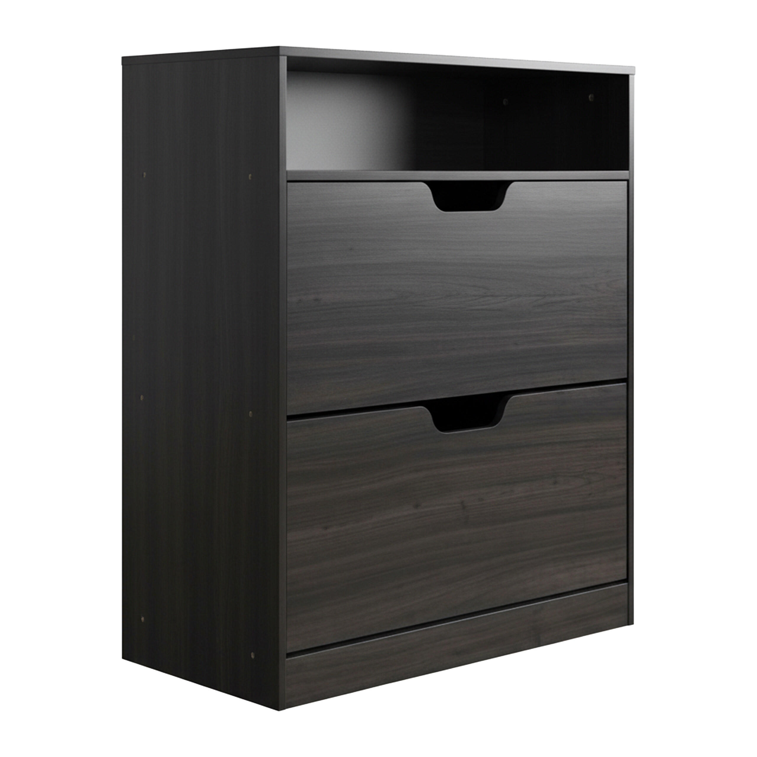 SCHUHSCHRANK - Grau, Holzwerkstoff/Kunststoff (80/102/24cm) - Relaxdays