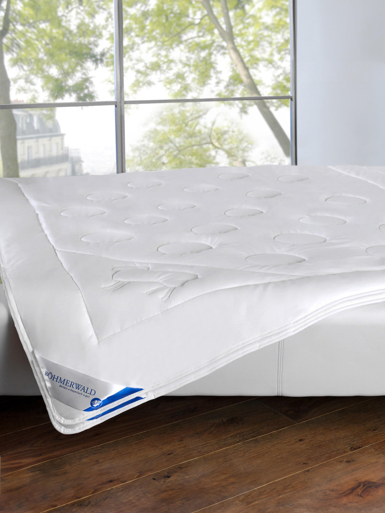 4-JAHRESZEITEN-DECKE MERINOWOLLE Schurwolle extra warm - Weiß, Naturmaterialien/Textil (200/200cm) - Böhmerwald