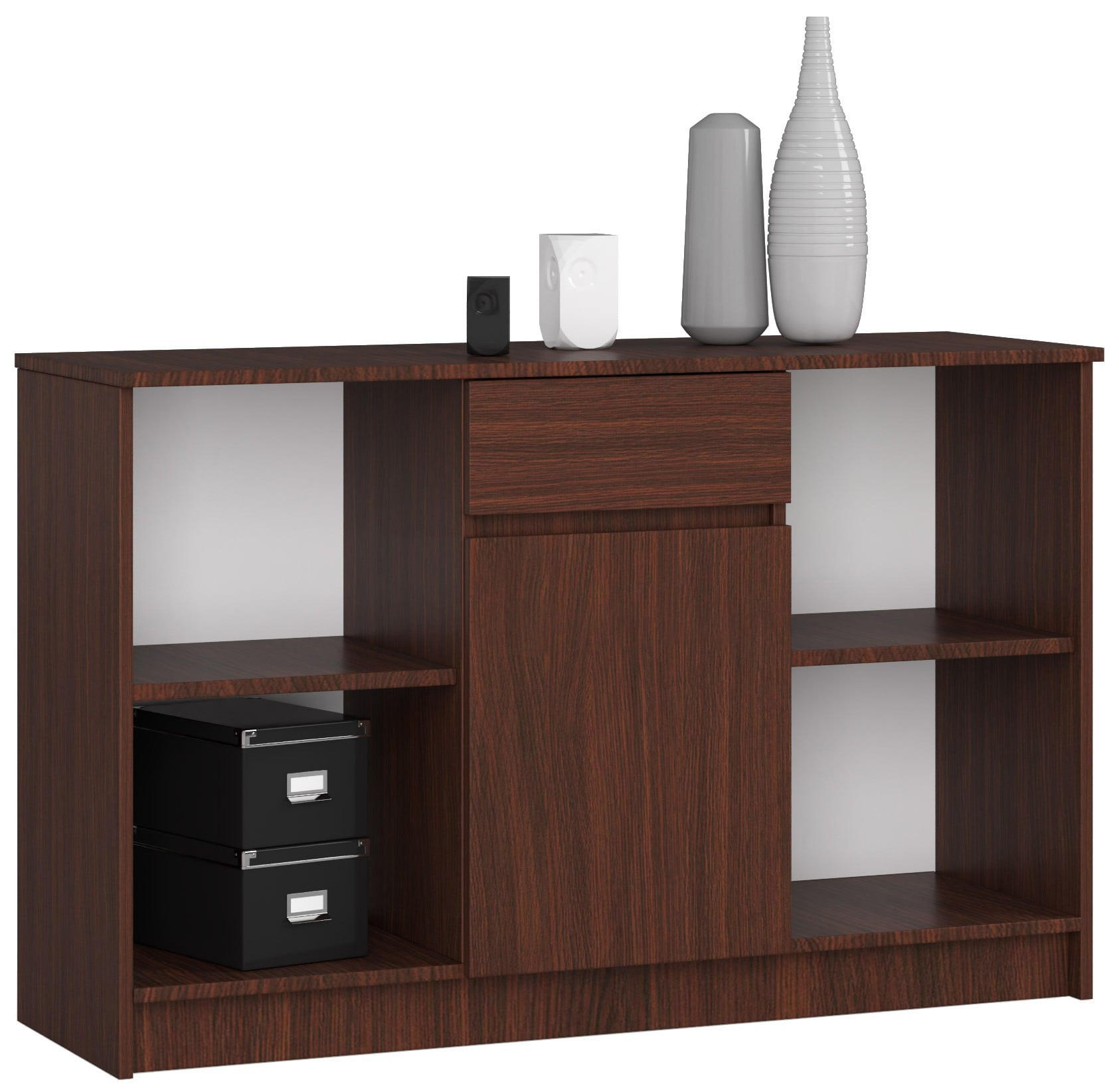 KOMMODE Dunkelbraun 77/120/40 - Dunkelbraun, Holzwerkstoff (120/77/40cm) - RAUMHIRSCH FURNITURE