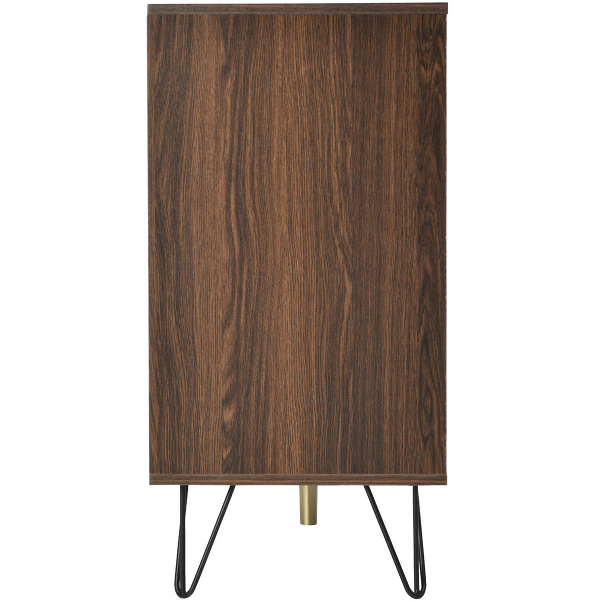 SIDEBOARD mit 3 Türen 120 cm Particle Board Natural - Braun, Holzwerkstoff (120/76.5/38cm) - Meubliv