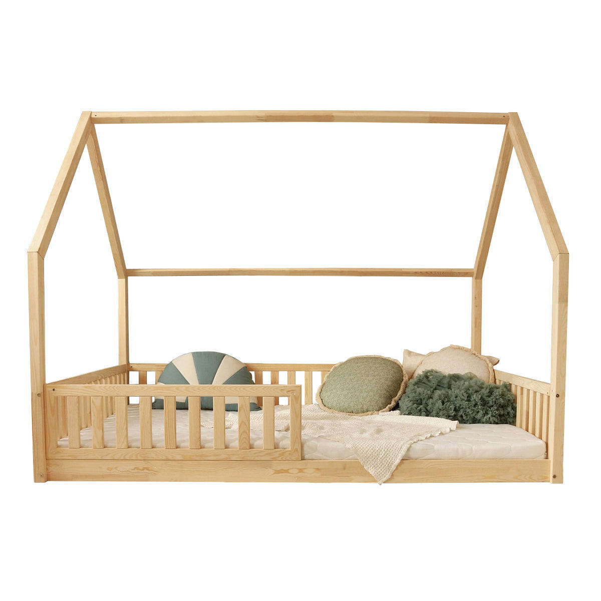 DOMČEKOVÁ POSTEĽ 140/200 Daisy Prírodné drevo - hnedá, drevo (140/200cm) - Petits-meubles