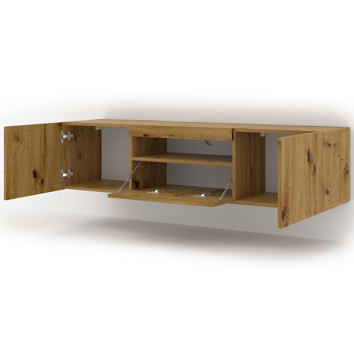 TV STOLEK Aurus Dřevo - hnědá, kompozitní dřevo (150/36/37cm) - Petits-meubles