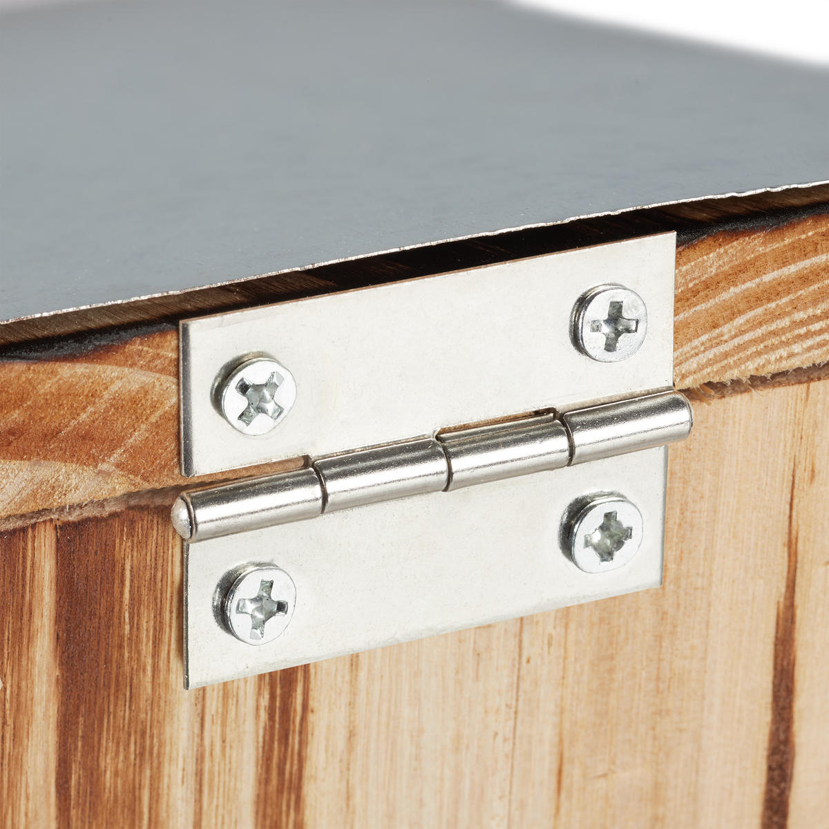 EICHHÖRNCHEN Futterhaus - Braun, Holz/Kunststoff (12/18/25cm) - Relaxdays