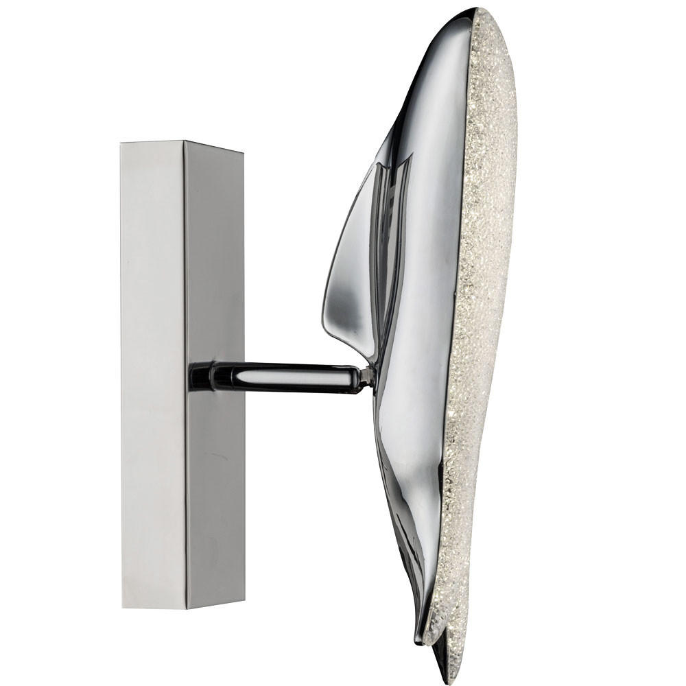 LED WANDLEUCHTE Kristall Silber PRESTON - Silberfarben, Metall (6.5/29/13cm) - Globo Lighting