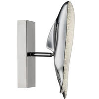 LED WANDLEUCHTE Kristall Silber PRESTON - Silberfarben, Metall (6.5/29/13cm) - Globo Lighting