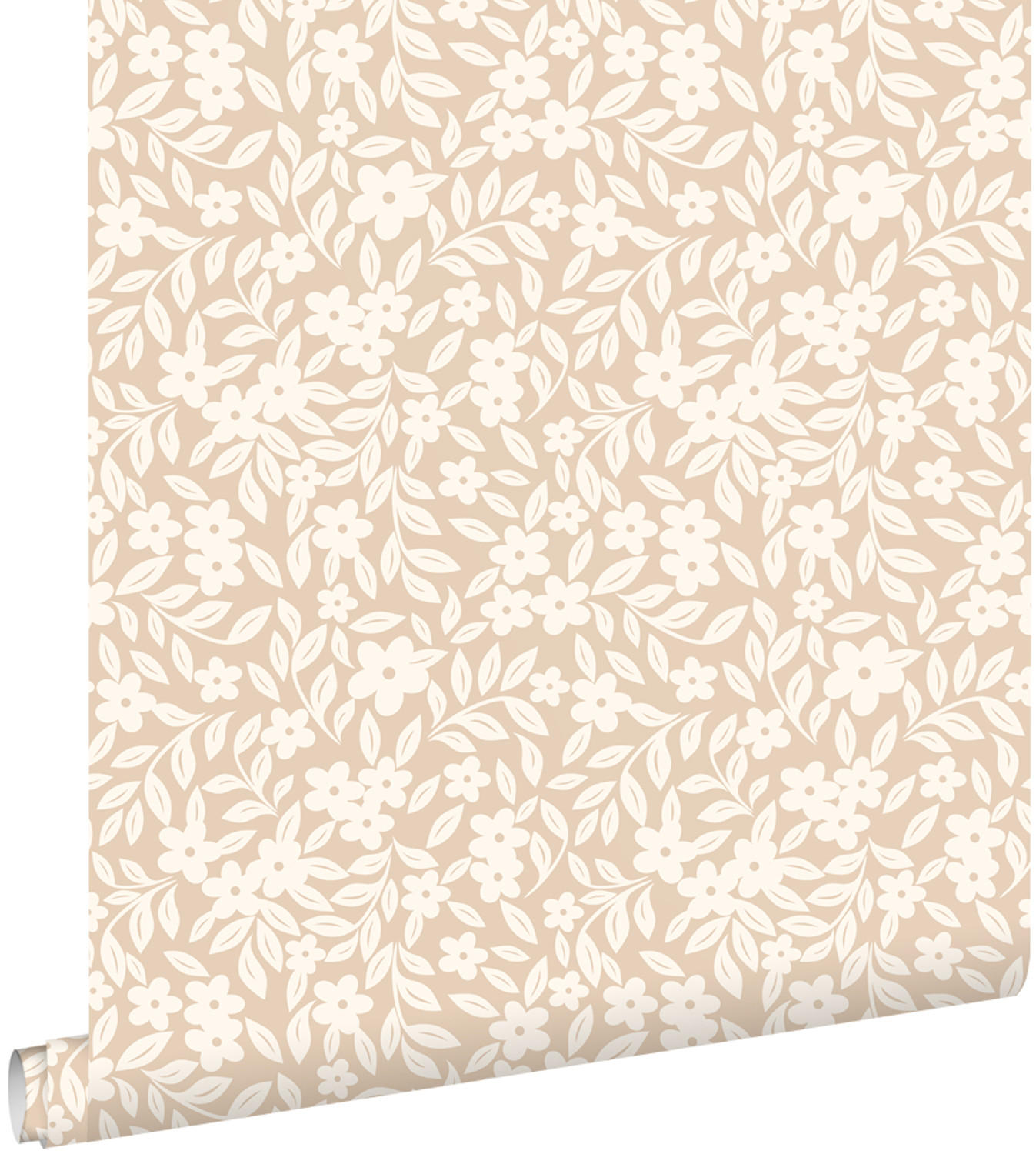 TAPETE Blumen 50 x 900 cm - Beige, Papier (50/0.1cm) - ESTAhome