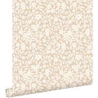 TAPETE Blumen 50 x 900 cm - Beige, Papier (50/0.1cm) - ESTAhome