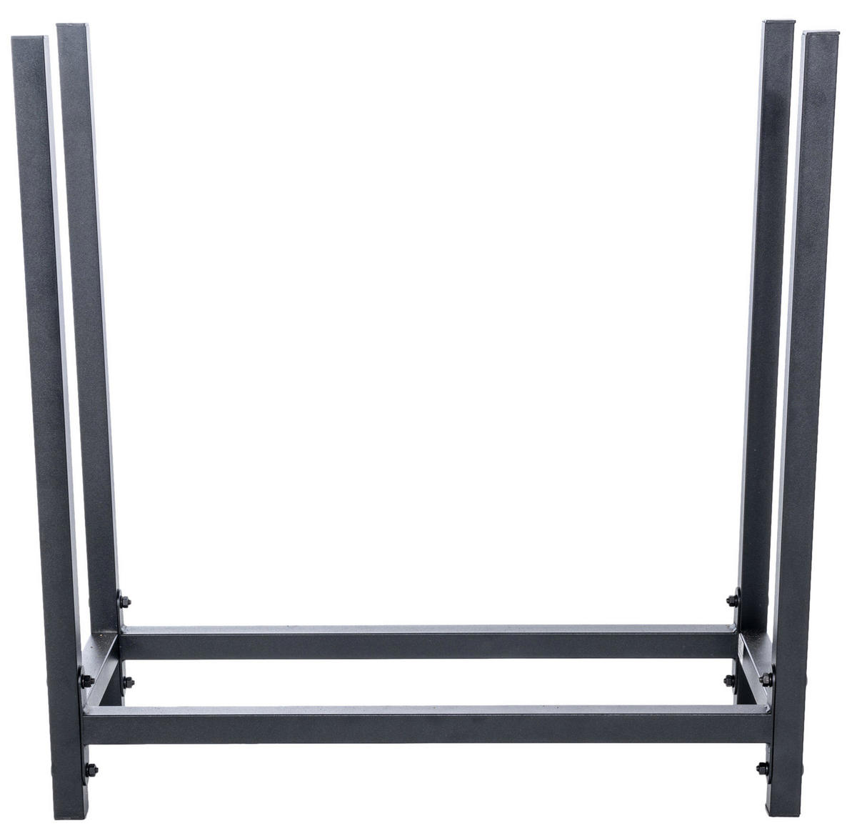 KAMINHOLZREGAL 60/25/62 cm Metall schwarz - Schwarz, Metall (60/62/25cm) - CLP