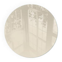 GLASPLATTE für Kamin Ø 100 cm - Gelb, Glas (100/100/0.4cm) - TULUP