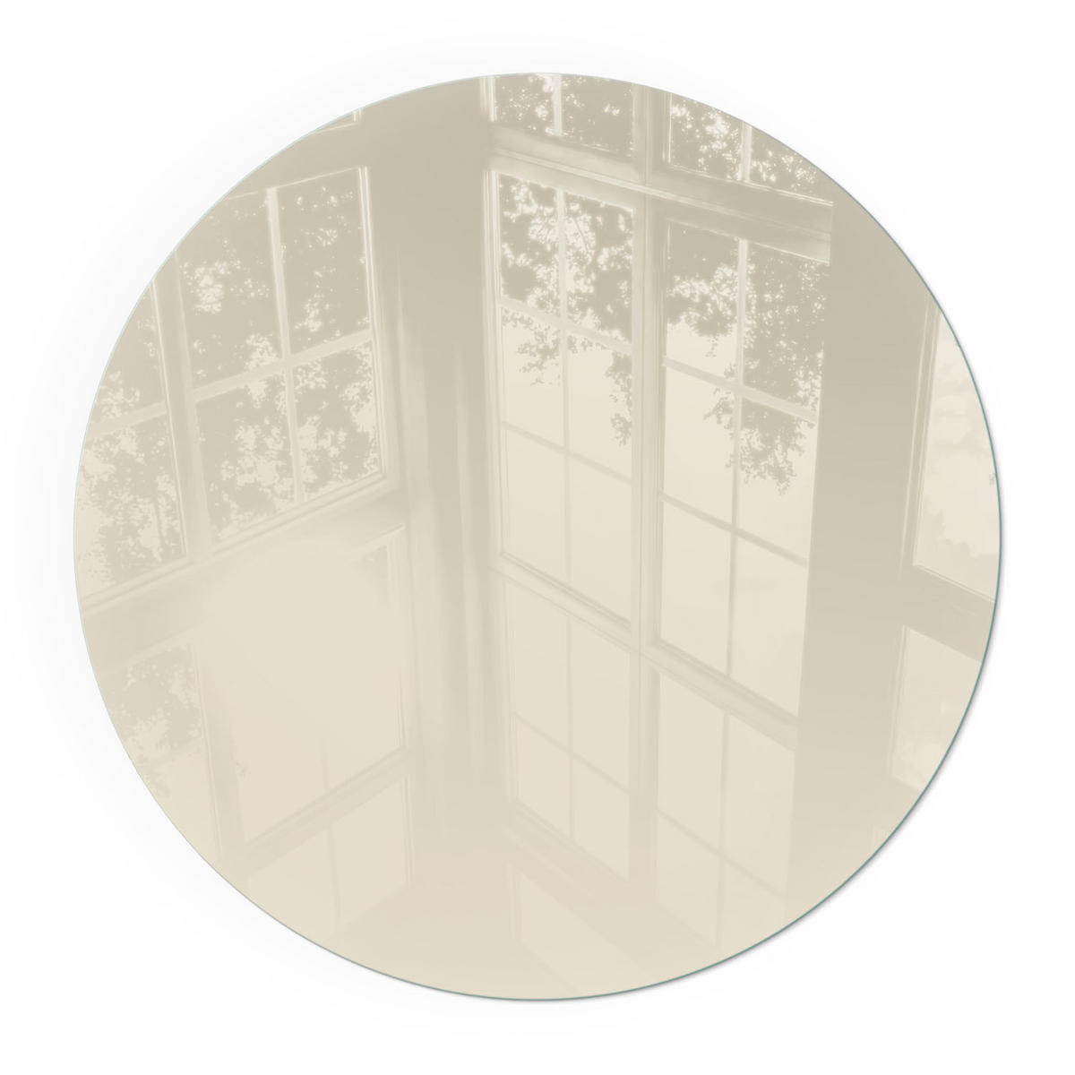 GLASPLATTE für Kamin Ø 100 cm - Gelb, Glas (100/100/0.4cm) - TULUP