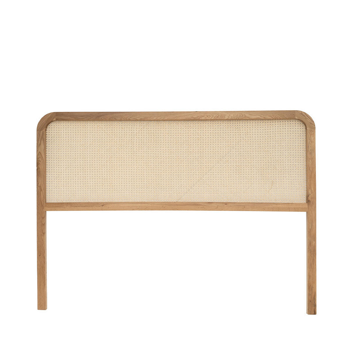 KOPFTEIL aus Geflecht und Holz L160 cm - Billy - Klares Holz - Eschefarben, Holz (160/120/4cm) - Drawer