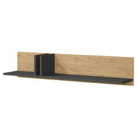 WANDREGAL Alsy AL15 - Eichefarben/Anthrazit, Holzwerkstoff (110/22/22cm) - MIRJAN24