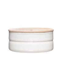 TEEBEHÄLTER Weiß 13/13/6 cm R2173212 - Weiß, Metall (13/6/13cm) - Riess