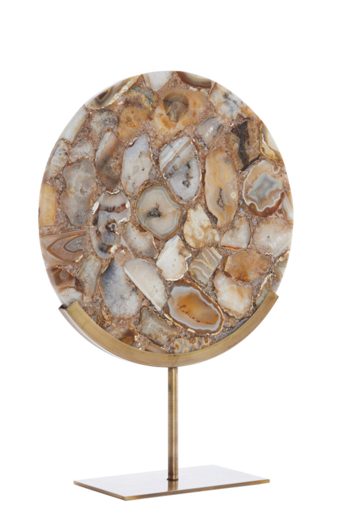 ORNAMENT Gouya Gelb 35/12/50 cm - Gelb, Stein (12/50/35cm) - Light & Living
