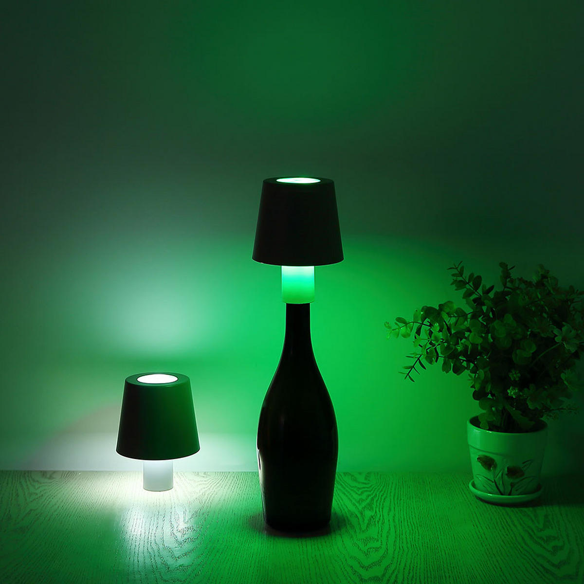 LED TISCHLEUCHTE Yara Weiß - Weiß, Kunststoff (10.5/10.5/14cm) - Globo Lighting