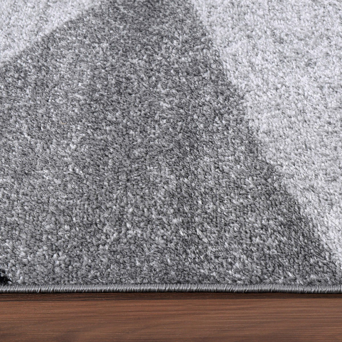KURZFLORTEPPICH 80/250 cm Fiesta 110 - Schwarz/Grau, Textil (80/250cm) - Paco Home