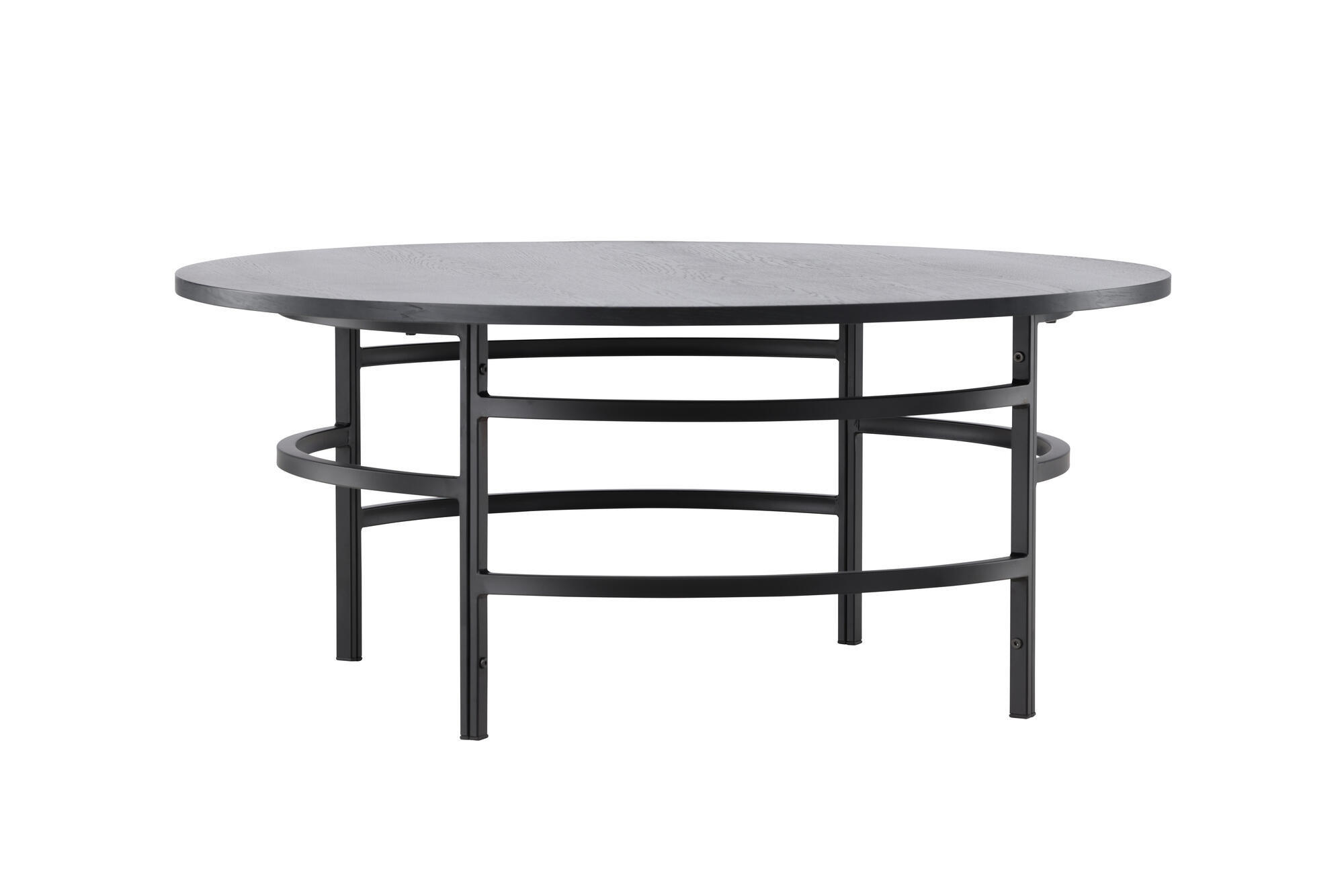 COUCHTISCH COPENHAGEN Schwarz 100x100x43 cm - Schwarz, Holzwerkstoff (100/100/43cm) - FURNLUX