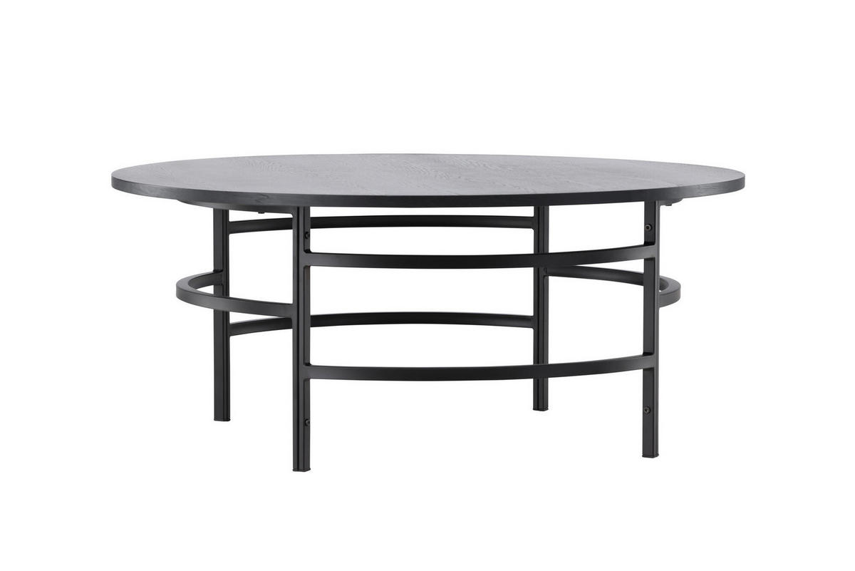 COUCHTISCH COPENHAGEN Schwarz 100x100x43 cm - Schwarz, Holzwerkstoff (100/100/43cm) - FURNLUX