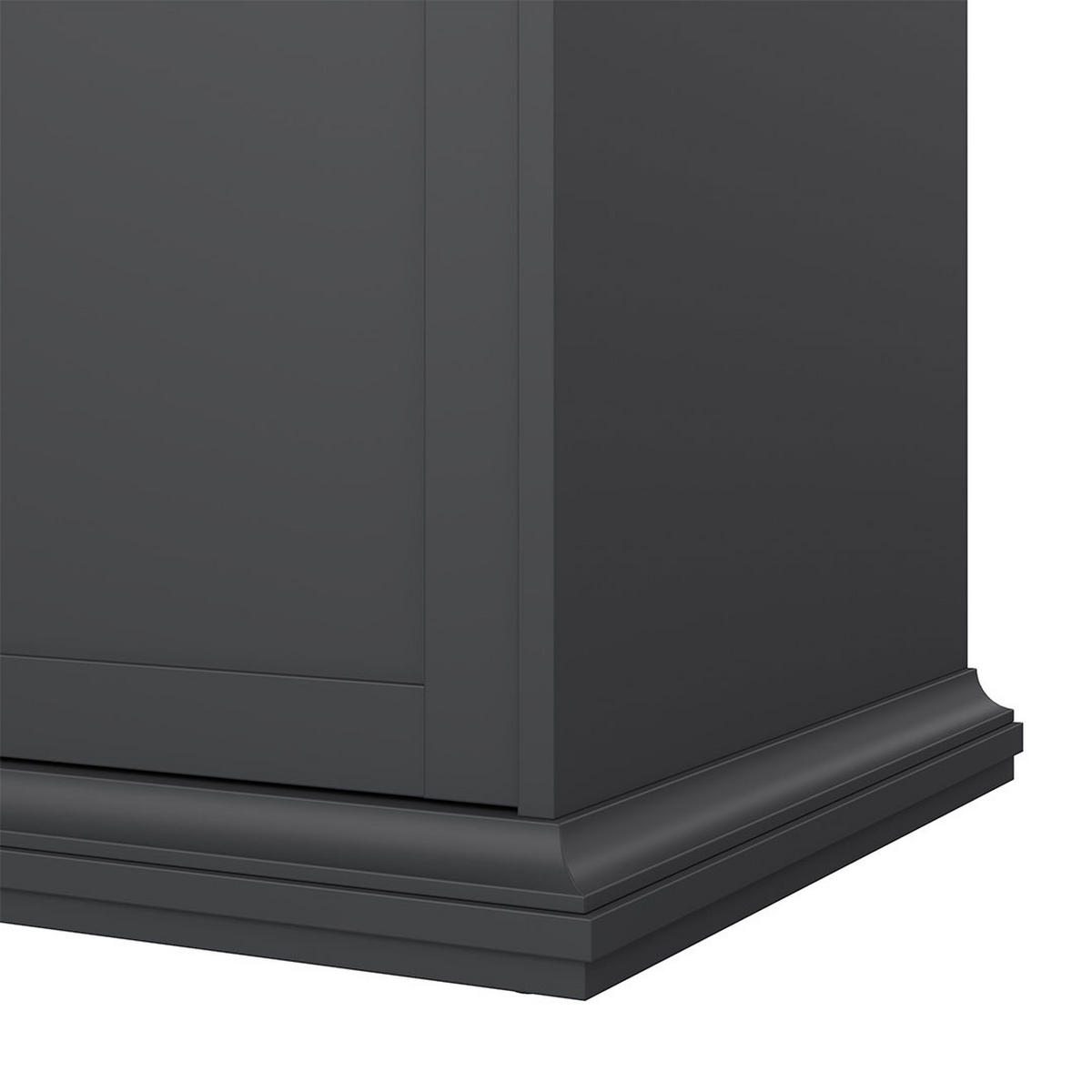 GARDEROBENSCHRANK mattgrau - Grau, Holzwerkstoff (139/201/60cm) - ebuy24