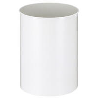 PAPIERKORB Stillvoll Metall 30 Liter 47x33,5 cm Weiß - Weiß, Metall (33.5/44/33.5cm) - PROREGAL