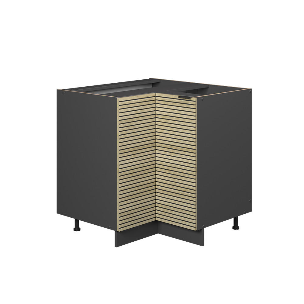 ROHOVÁ SKŘÍŇKA Fame-Line Dubový panel - antracitová/barva dubu, kompozitní dřevo (80.5/82/51.6cm) - Vicco