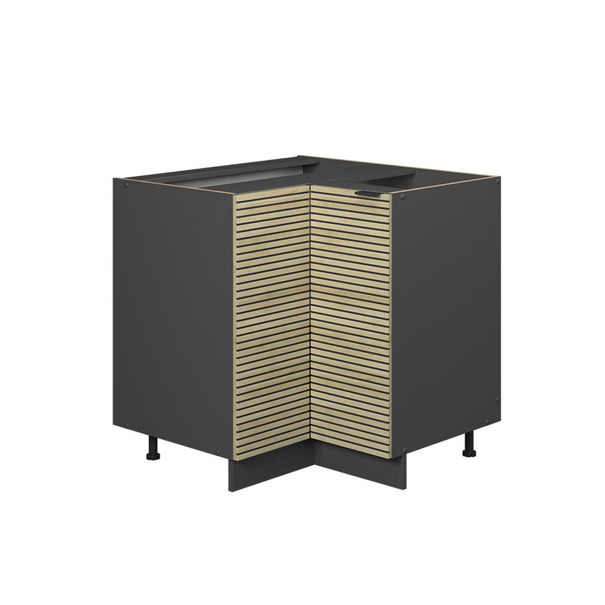 ROHOVÁ SKŘÍŇKA Fame-Line Dubový panel - antracitová/barva dubu, kompozitní dřevo (80.5/82/51.6cm) - Vicco