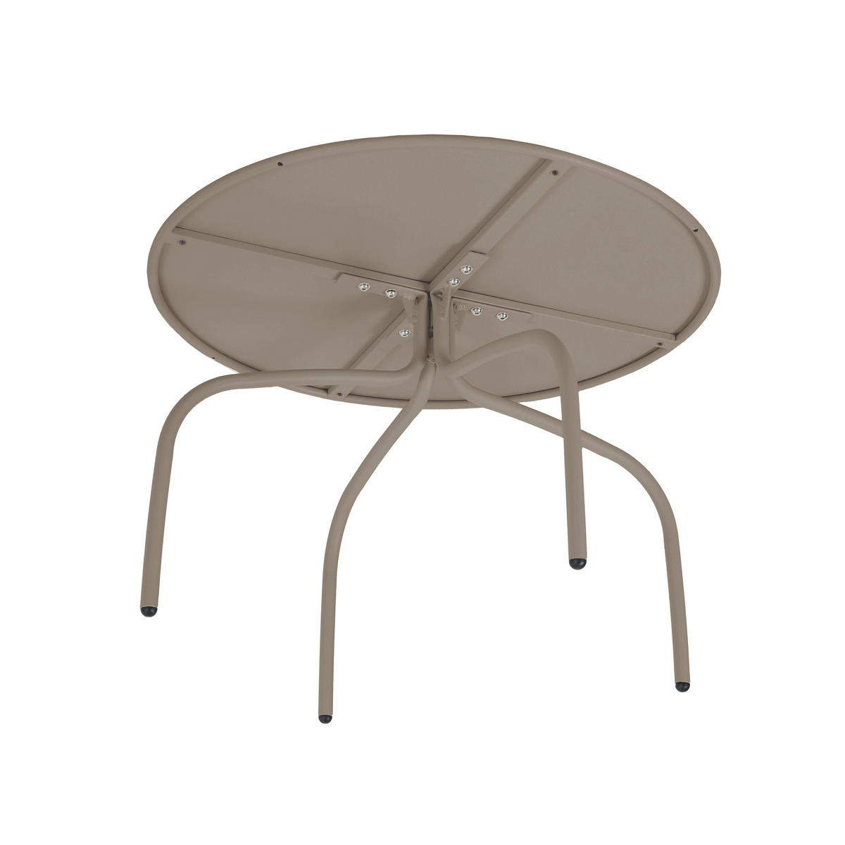 COUCHTISCH 2-tlg., Taupe - Taupe, Metall (60/60/40cm) - Oviala