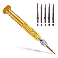 SCHRAUBENDREHER-SET-DIY,5-IN-1 Mini-Schraubendreher-Set - Gelb, Metall (2/2/12.5cm) - LIBRATON