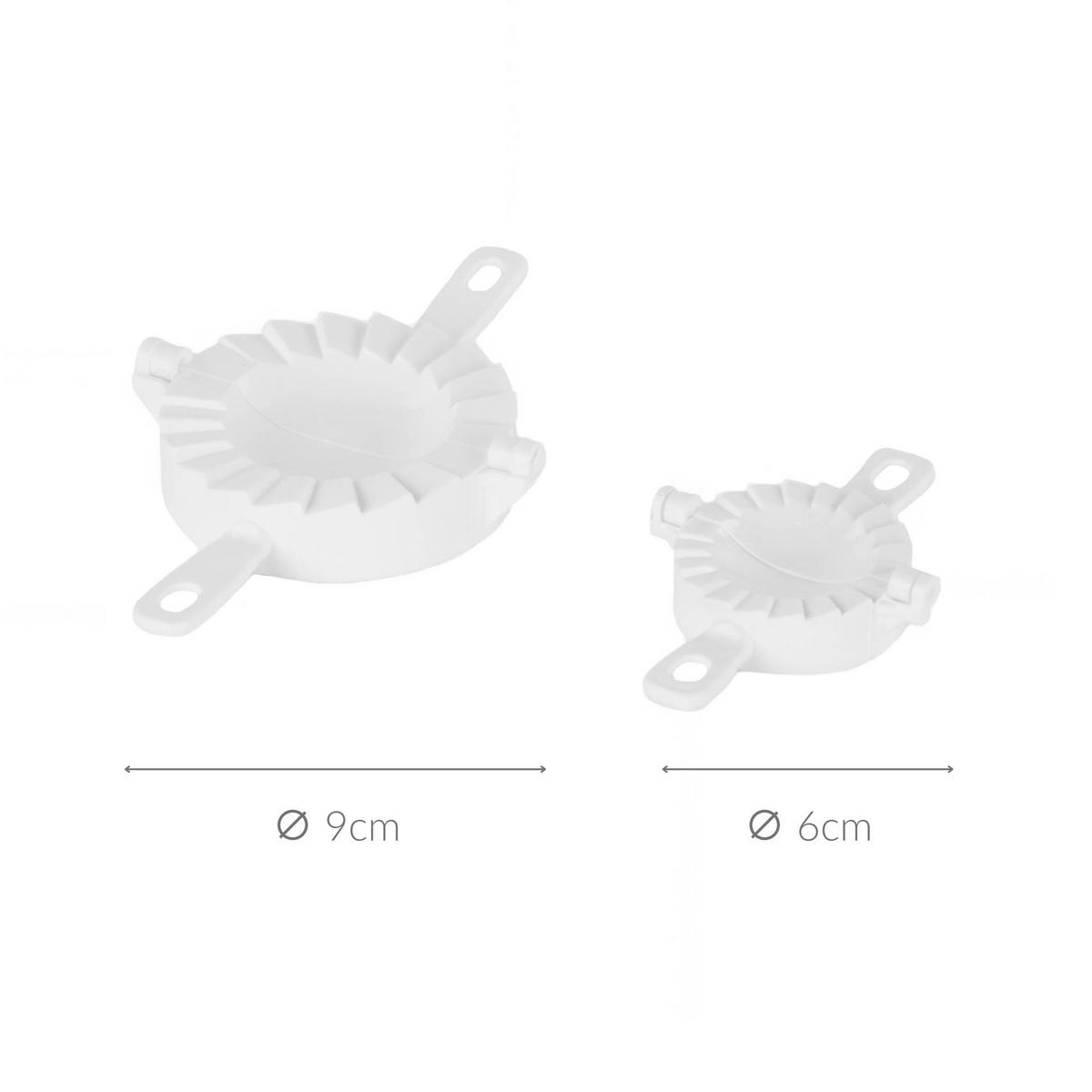 TEIGTASCHENFORMEN 2er Set - Weiß, Kunststoff (11.3/2.7/18.3cm)