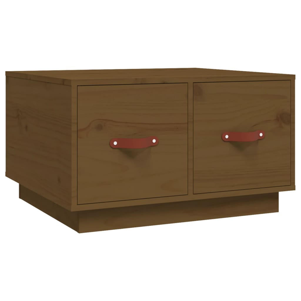 COUCHTISCH Honigbraun 60x53x35 cm Massivholz Kiefer - Braun, Holz (60/53/35cm) - furnicato