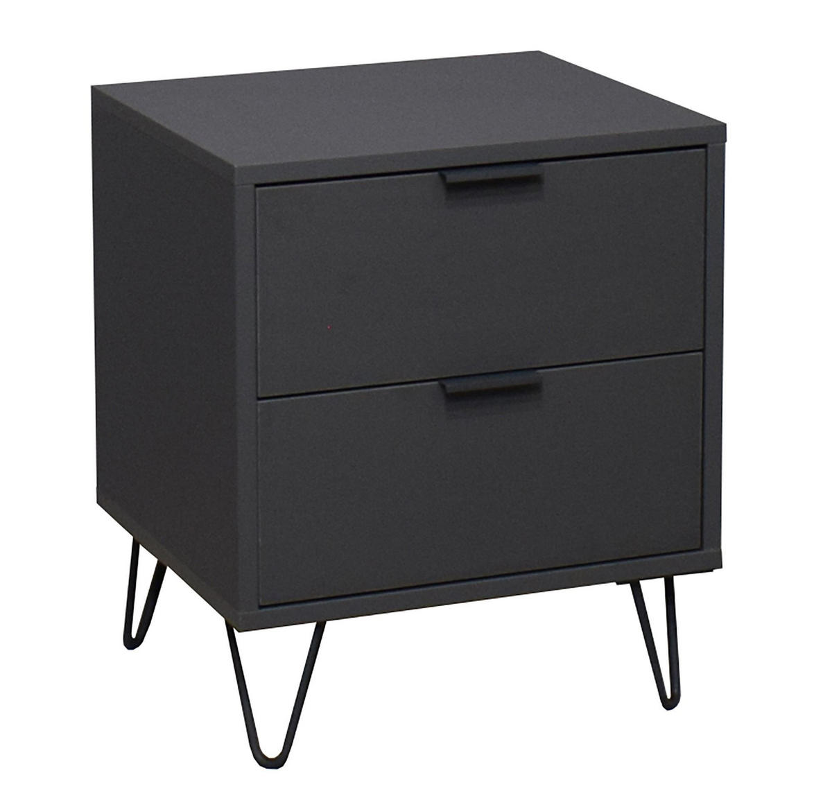 KOMMODE Erna 51x45x62 Anthrazit matt Lack - Anthrazit, Holzwerkstoff (51/62/45cm) - 58aufmkessel