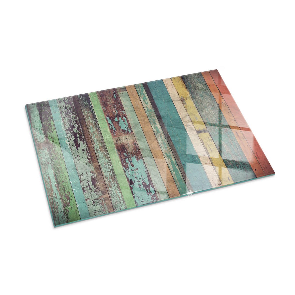 GLASPLATTE für Kamin 100x70 cm Türkis - Türkis, Glas (100/70/0.4cm) - ArtPrintCave