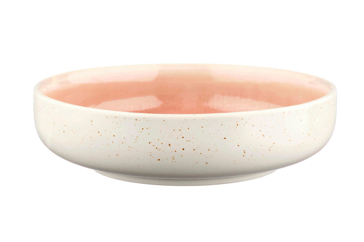 SCHALEN Oxygen Ø22cm - 6er-Set -Puderrosa - Rosa, Keramik - Björn