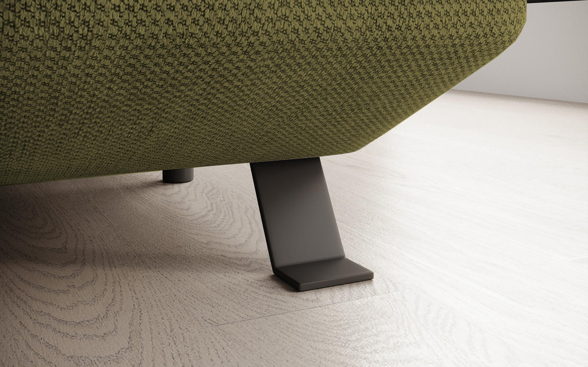 ECKSCHLAFSOFA Raven XL, Verstellbaren Kopfstützen, Bettkasten, Großes Sofa 334x198x162cm Linke, Mostaza - Hellgrün, Holz/Textil (198/334cm) - DomoHome