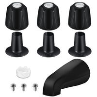 BADEWANNENARMATUR – Schwarz - Schwarz, Metall (20/10/16cm)