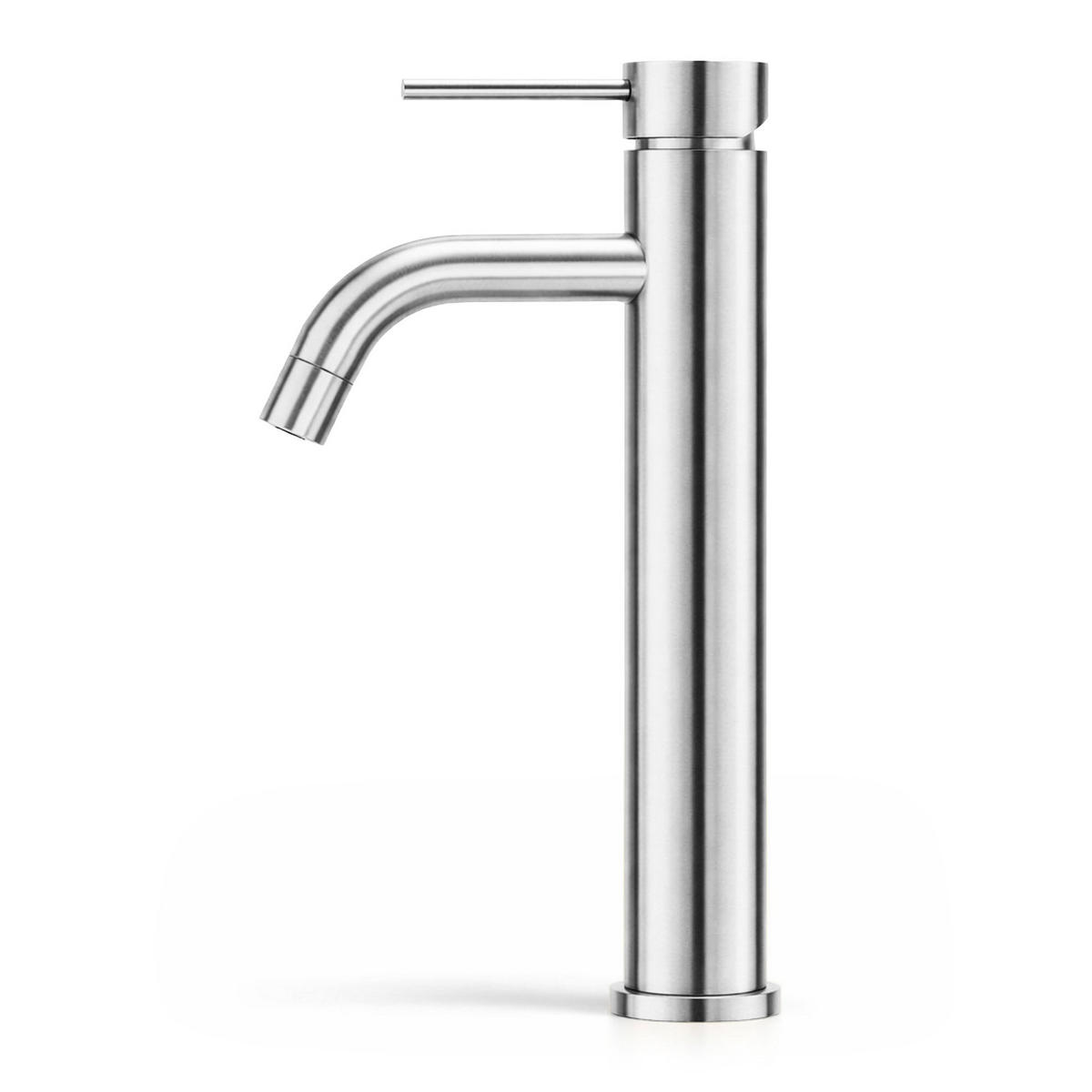 WASCHTISCHARMATUR Verti - Chrom Silber - Silberfarben, Keramik/Metall (5.3/30.5/9.2cm) - Akord