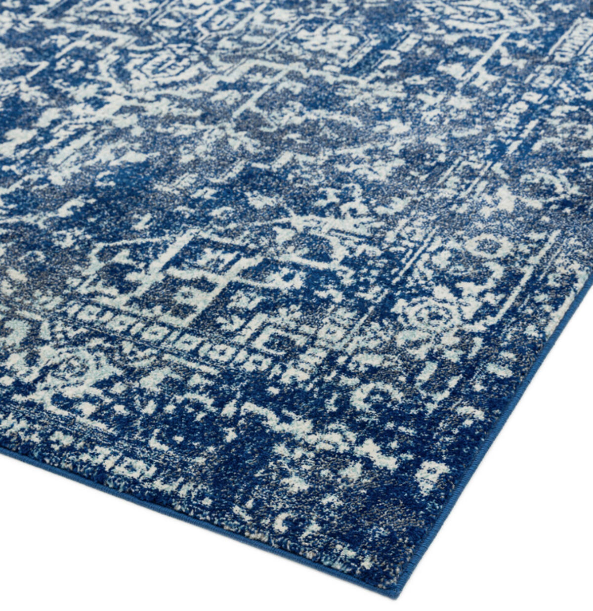 TEPPICH modern Flachgewebe Mosaik AVON Blau 120 x 170 cm - Blau, Textil (120/170cm) - Novatrend