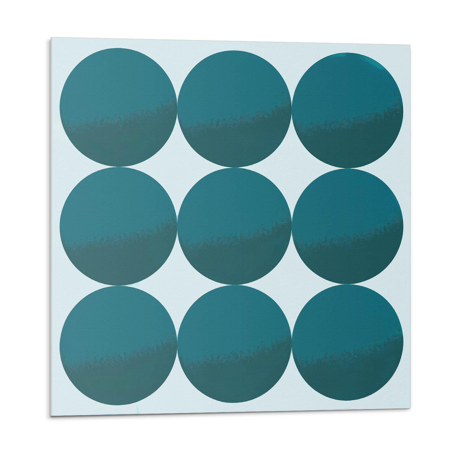 WANDPANEEL 9 Stück 30x30 cm selbstklebend Sferra - Jadegrün, Kunststoff (30/1.6/30cm) - Wallfluent