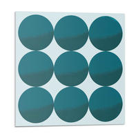 WANDPANEEL 9 Stück 30x30 cm selbstklebend Sferra - Jadegrün, Kunststoff (30/1.6/30cm) - Wallfluent