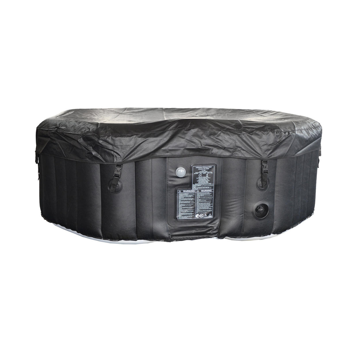 WHIRLPOOL DROP - Schwarz, Kunststoff (185/65/185cm) - Home Deluxe