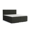 BOXBETT Sydney 180x200 Dunkelgrau - Dunkelgrau, Textil/Metall (180/200cm) - VLR BEDS