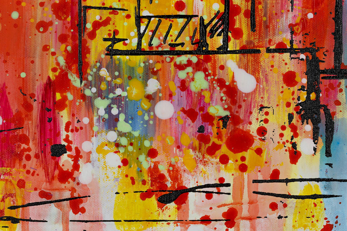 ACRYLBILD HANDGEMALT 120/60 cm - Multicolor/Grau, Holz/Textil (120/60cm) - KUNSTLOFT