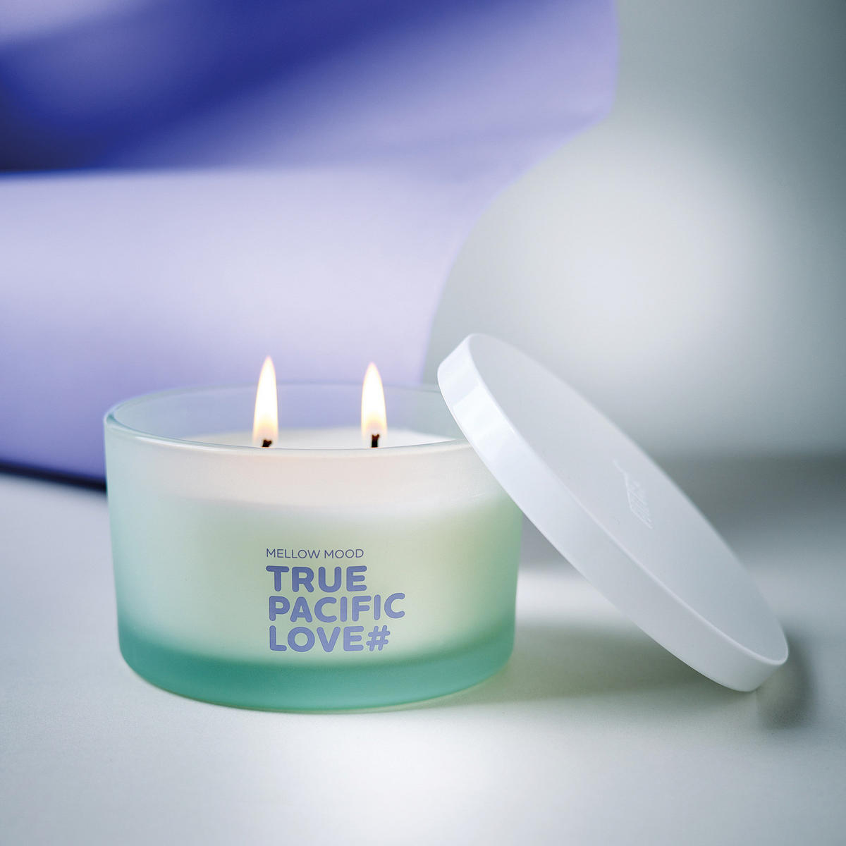 DUFTKERZE Mellow Mood True Pacific Love - Mintgrün, Paraffin (6cm) - Butlers