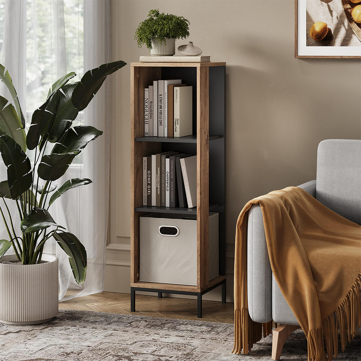 POLICE NA CD Eliza Dub Viking - barva dubu, kompozitní dřevo (36/120/36cm) - Vicco