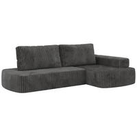 ROHOVÁ SEDAČKA LIRENA L Manšester Sivá - Vpravo - sivá, textil (260/160cm) - MKS