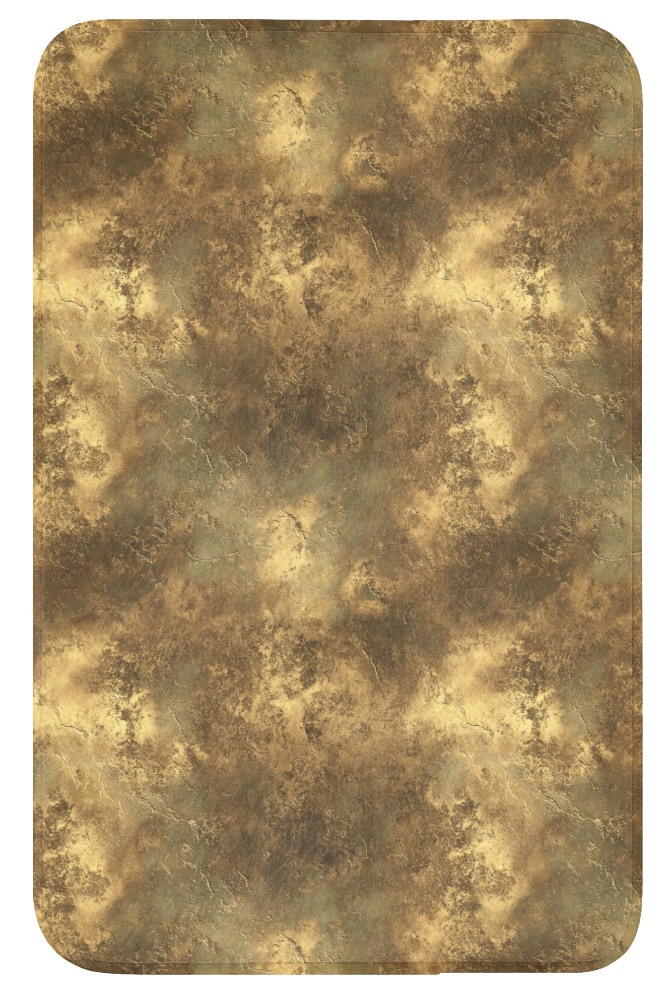 PREDLOŽKA PRED WC Starožitný - metalický vzhľad - zlatý 50x80 cm - zlatá, textil/plast (50/1cm) - OnlyWow