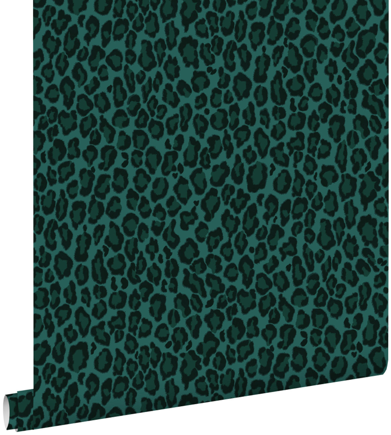 TAPETE Leopardenmuster 53 cm x 10.05 m - Grün, Papier (53/1000cm) - ESTAhome