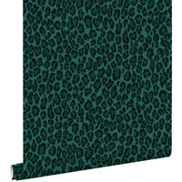 TAPETE Leopardenmuster 53 cm x 10.05 m - Grün, Papier (53/1000cm) - ESTAhome